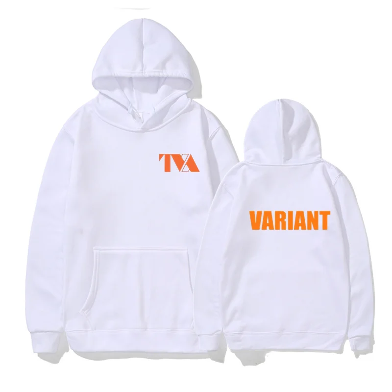 LOKI Hoodie Pria Wanita, TVA varian huruf cetak Streetwear Hoodie ukuran besar unisex