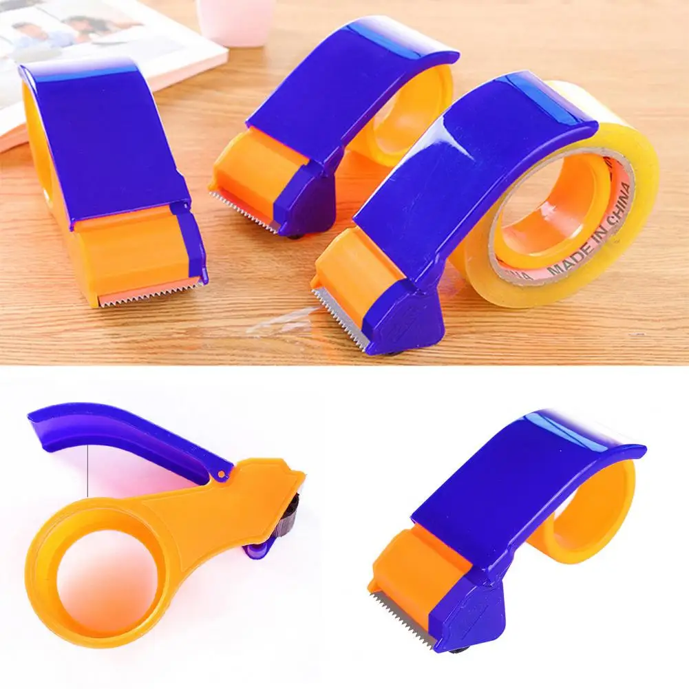 5/6CM Plastic Sealing Packer Tape Dispenser Packaging Parcel Roller Tape Cutter Sealing Tape Holder Manual Packing Machine