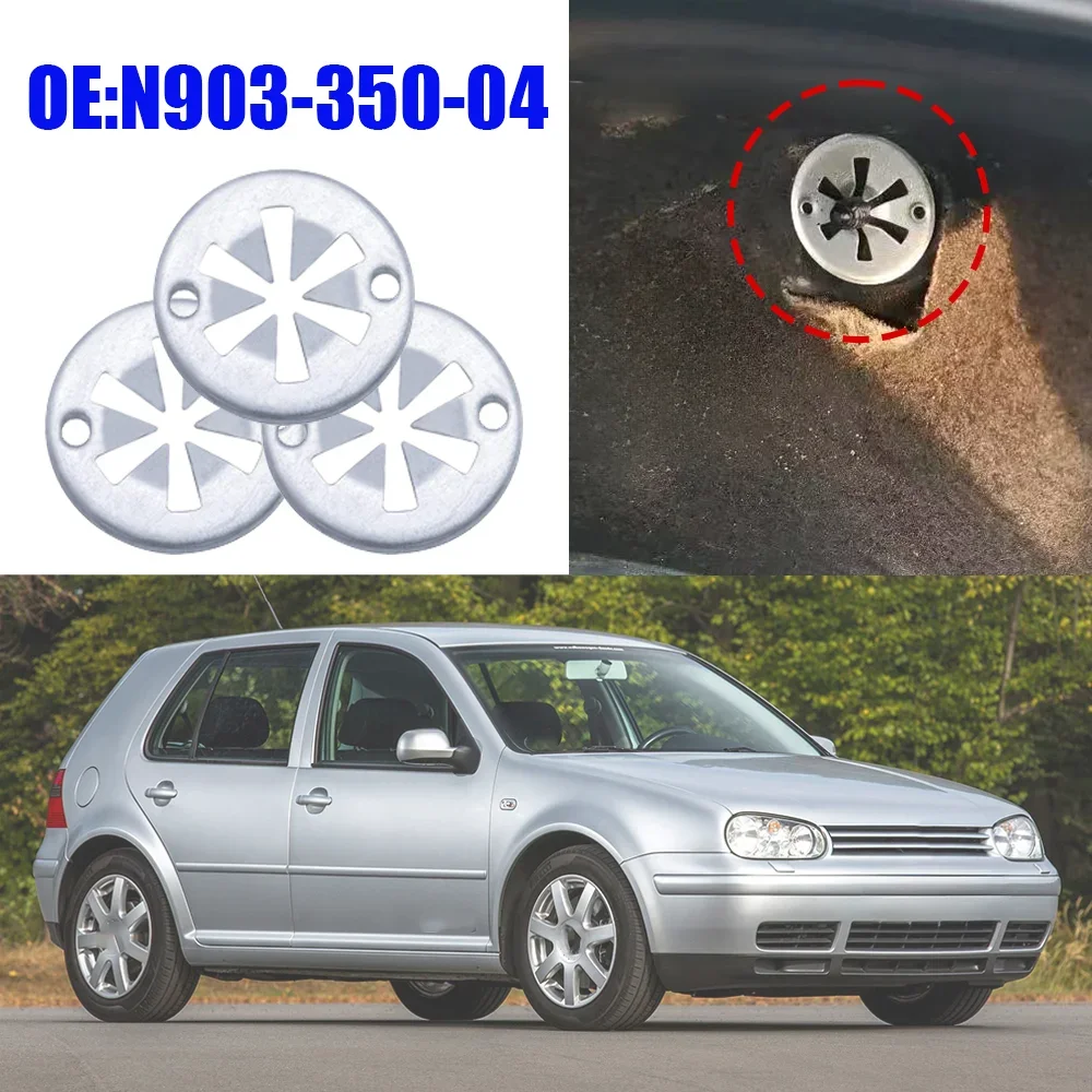 10Pcs Auto For VW Golf MK3 MK4 1991 1992 1993 1994 1995  - 2003 Car Metal Clamping Heat Shield Insulation Cover Clip Washers New