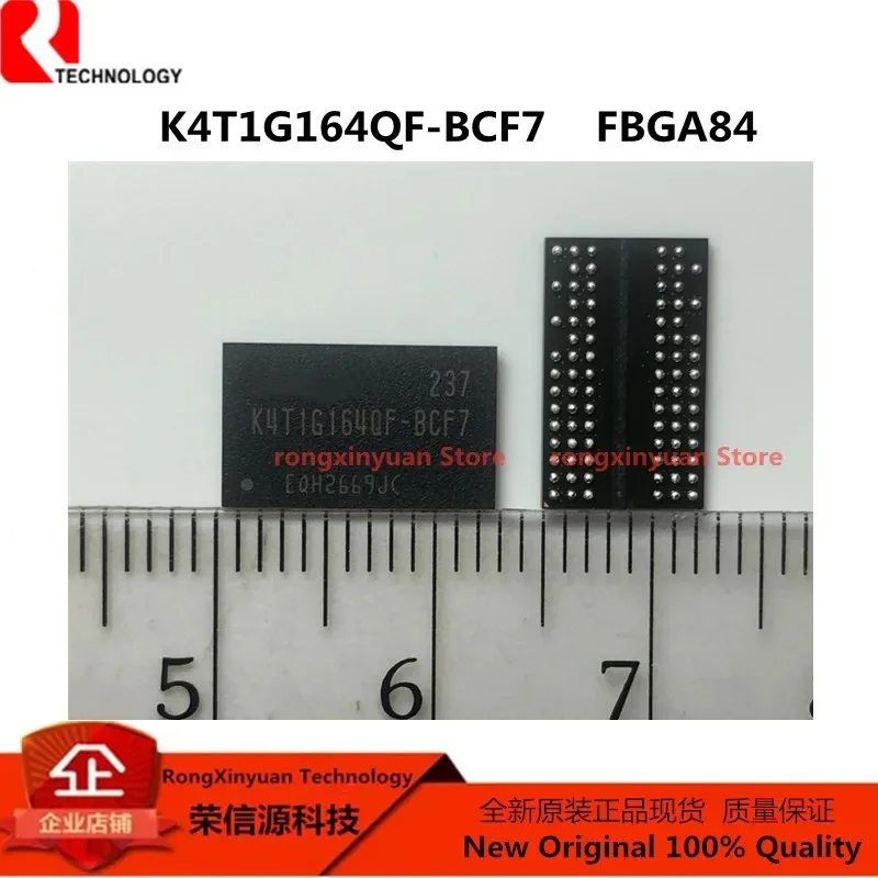 5Pcs/lot  K4T1G164QF-BCF7 K4T1G164QF FBGA84 1Gb F-die DDR2 SDRAM  Original New 100% quality