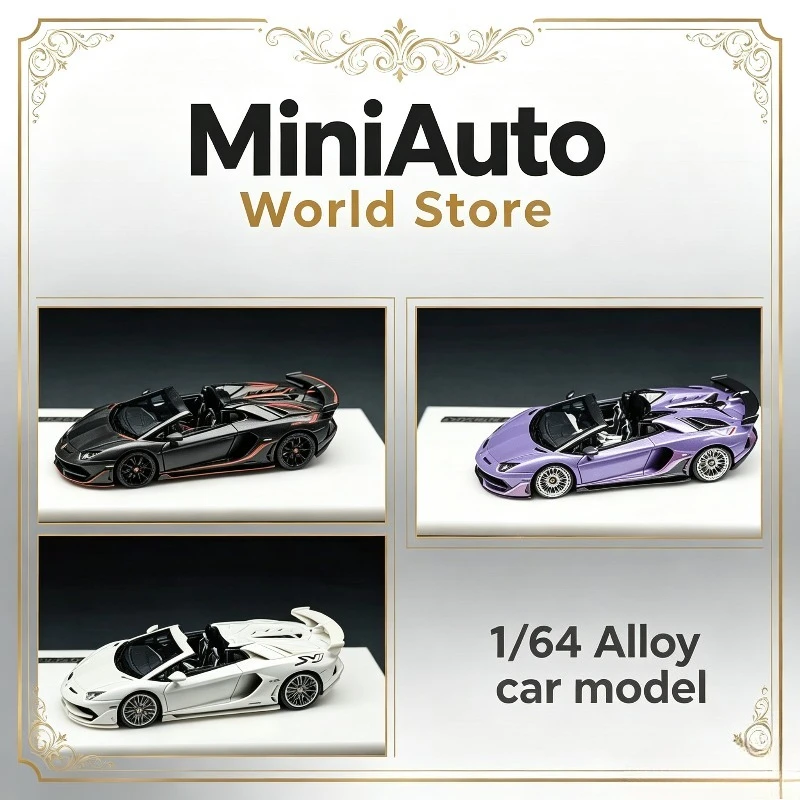 TARDIS 1:64 Resin Aventador SVJ Simulation Car Model Collection Item Adult Decoration Item