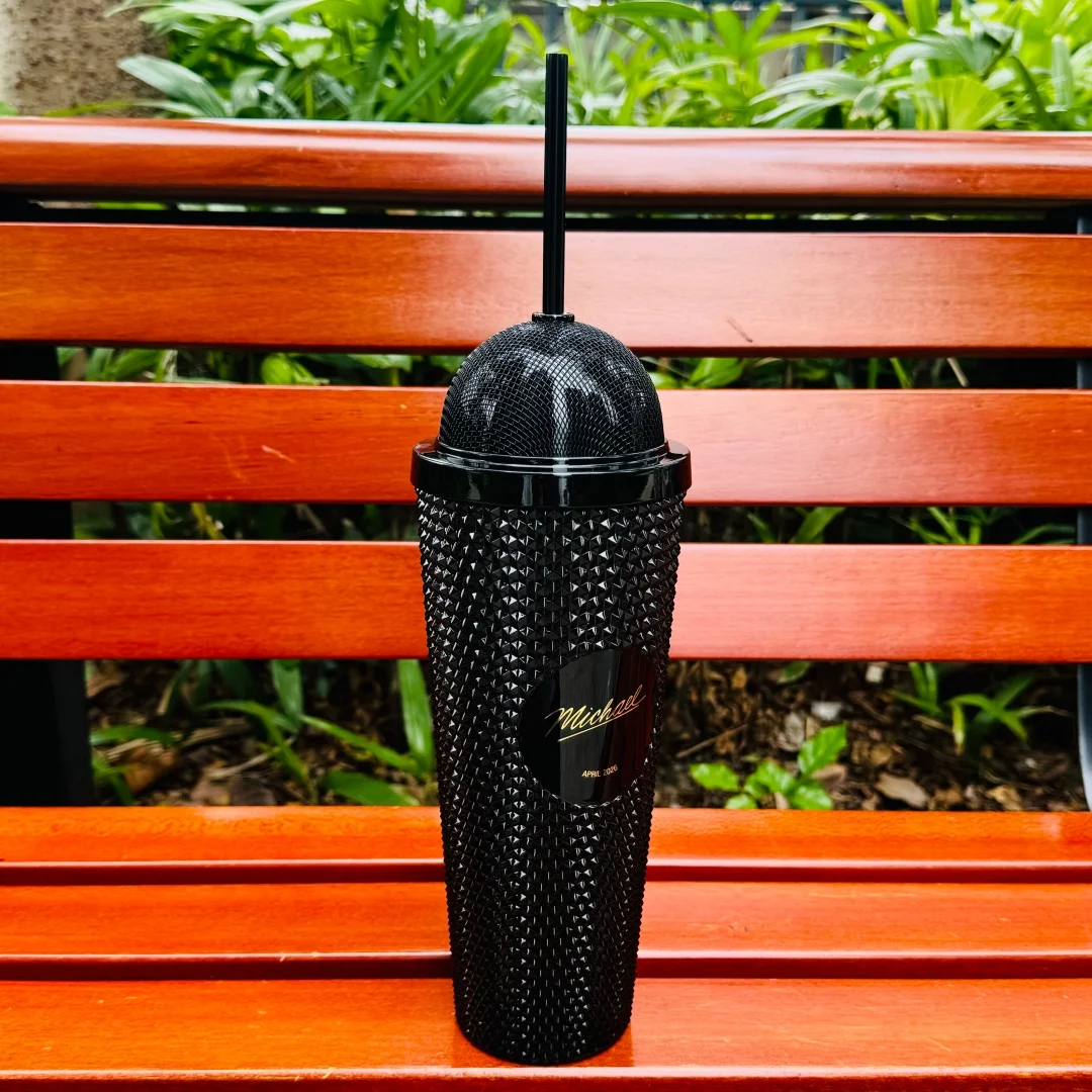 MJ 2026 movie Michael Jackson Microphone Cup Tumbler Tin Bucket