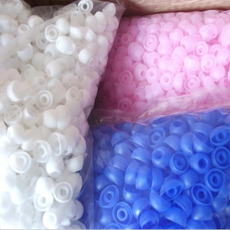 

3000Pcs Silicone eartips Gel ear covers replacement ear buds 4 colors available for in ear earphones free shipping