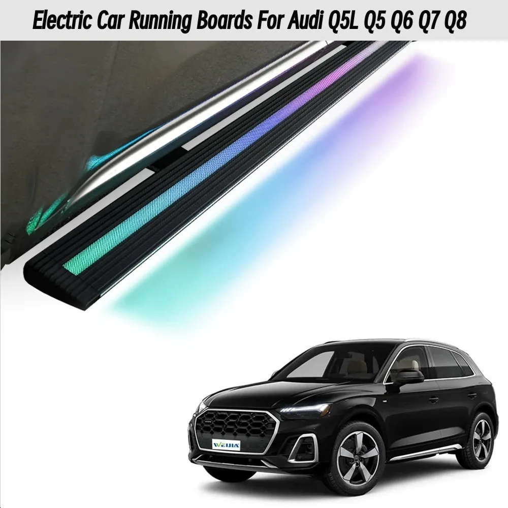 

Electric Running Boards for Audi Q5L Q5 Q6 Side Step for Q7 Q8 Aluminium Alloy Car Automatic Pedal