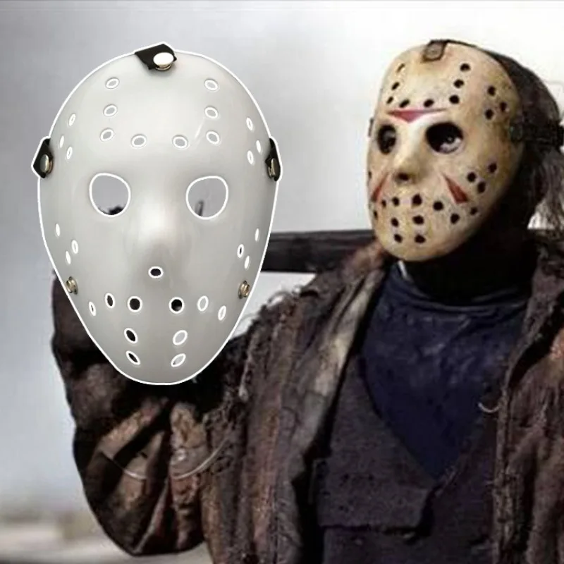 หน้ากากแฟนซี freddy VS JASON หน้ากากแฟนซีสีขาวล้วนหน้ากากแฟนซีหน้ากากแฟนซีฮาโลวีนปาร์ตี้ฮาโลวีนของขวัญสำหรับผู้ใหญ่ผู้ชาย