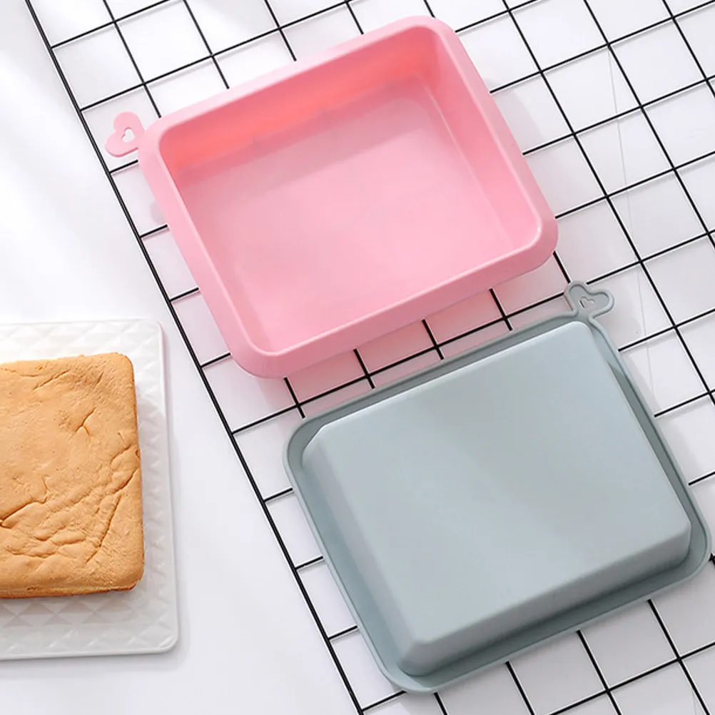 

2Pcs Premium Non-Stick Silicone Cake Pan Set Heat-Resistant Baking Mold for DIY Kids Parent-Child Baking Easy Release Demoulding