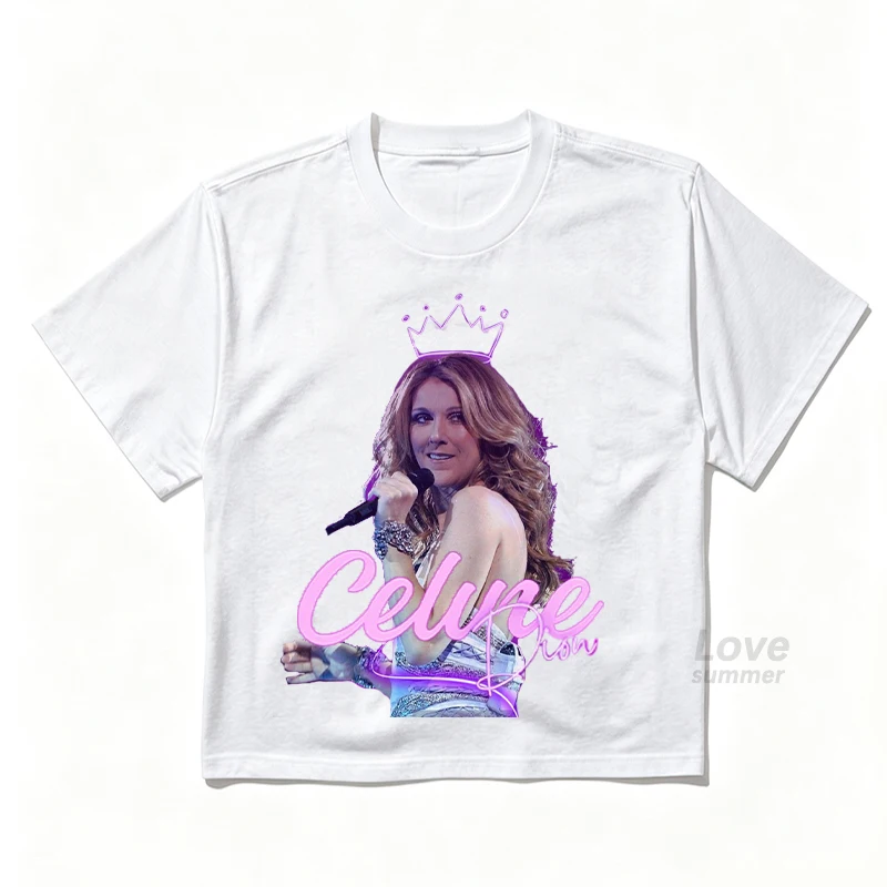 Celine Dion Paris 2026 Fan Tour Geschenk-T-Shirt für Männer, Frauen, Kinder, Mädchen, Jungen, Eltern-Kind-T-Shirt, Pop-Musik, Streetwear, Hip-Hop-T-Shirts – Detail 10