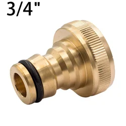 Brass Tap 3/4 Female 1/2 Quick Connector Washing Machine Garden Water Hose Quick Connect Adapter 25mm Universal Parts