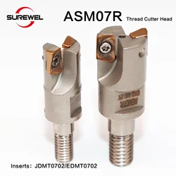ASM07R Modular Type Screwed Connection Milling Cutter ASM07R-D10-M5 Anti-seismic Lock Tooth Thread Head Fit Insert JDMT0702 EDMT
