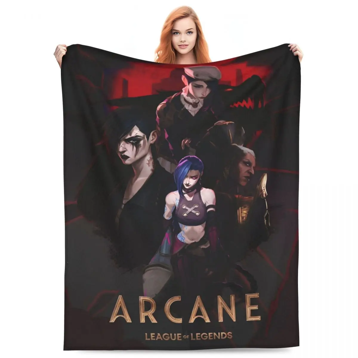 Arcane Jinx Arcane Blankets Fleece Action Adventure Steampunk Super Soft Throw Blanket for Bedding Couch Bedroom Quilt