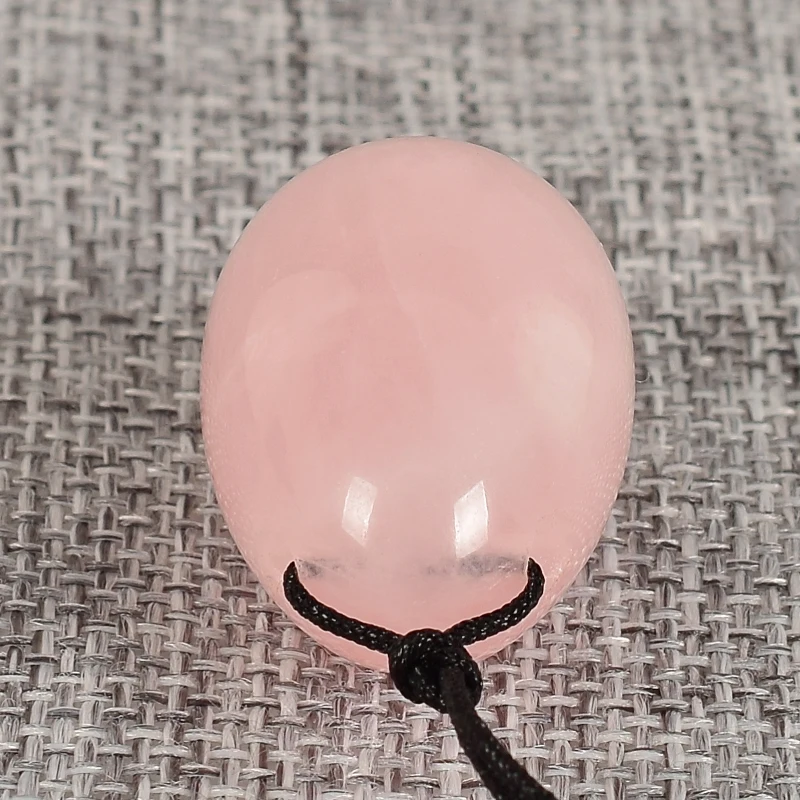 Rose Quartz Massage Egg 30*20 Natural Jade Yoni Ball Crystal Stone Mineral For Kegel Exercise Vaginal Muscle Health Ben Wa Balls