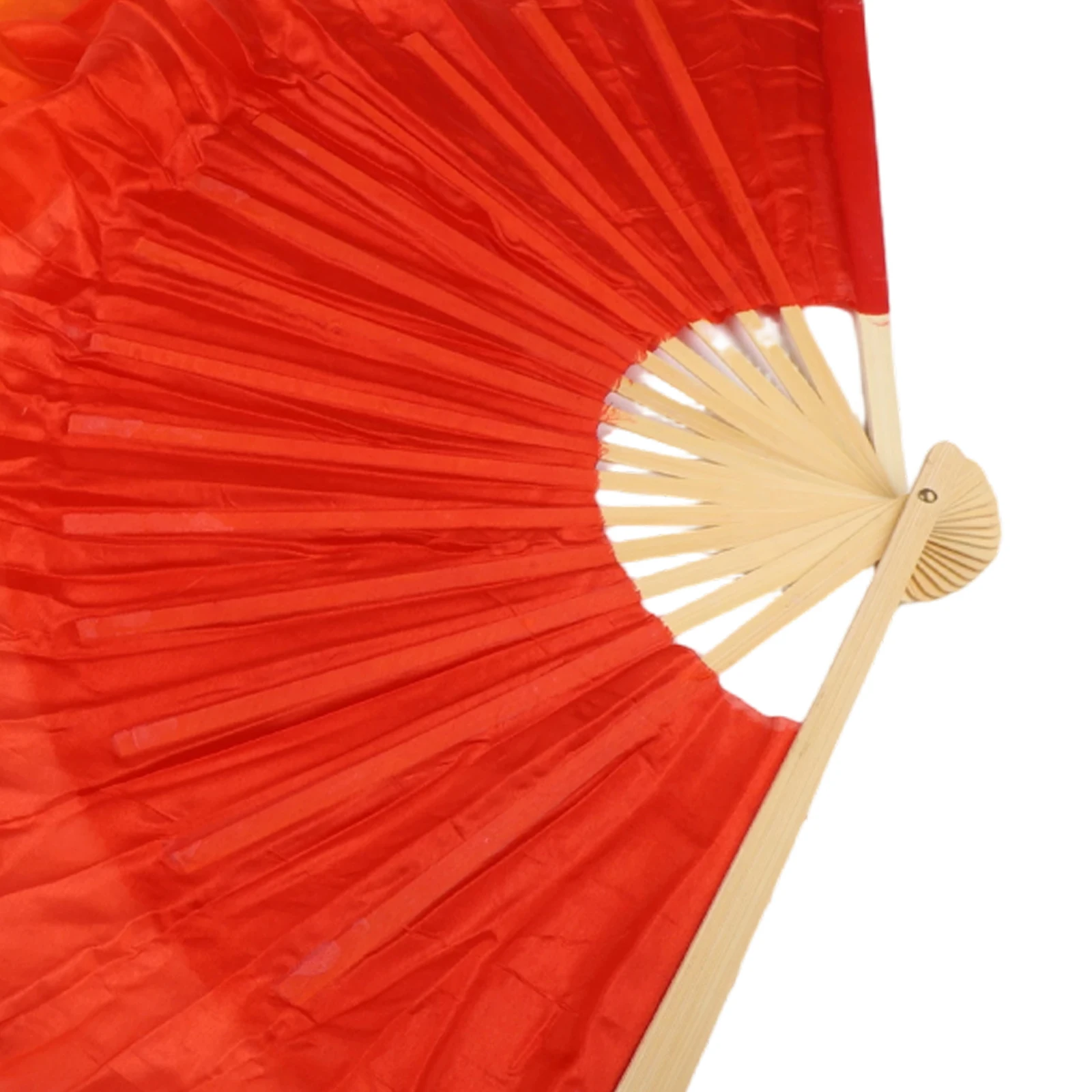 Synthetic Silk Dancing Fan For Stage Events Wear-Resistant Material 16 Fan Ribs Enhances Dance Beauty Good Drape