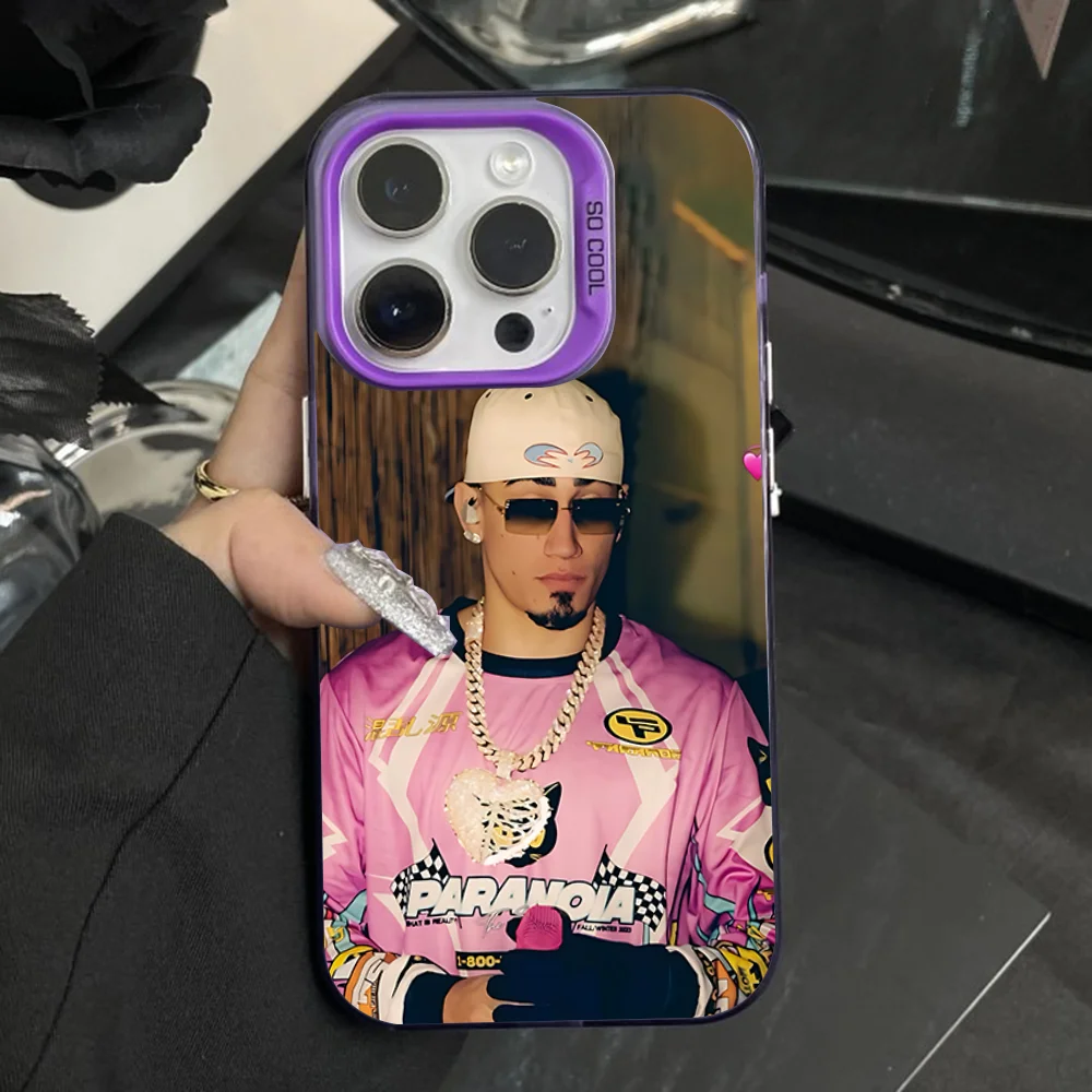 

Omar Courtz Singer Phone Case For iPhone 16,15,14,13,12,11,Pro,Max,Plus,Mini,XS,SE Anti Fall Purple Matte Hard Bumper