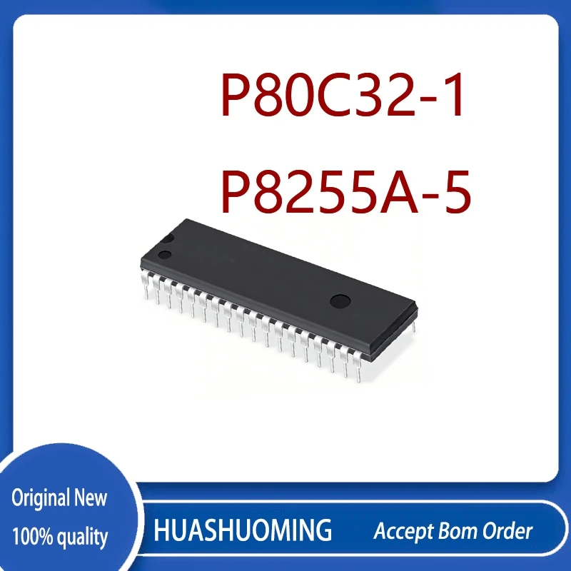 10Pcs/Lot  P80C32-1 P80C321  80C32    P8255 P8255A  8255A-5   P8255A-5    DIP-40