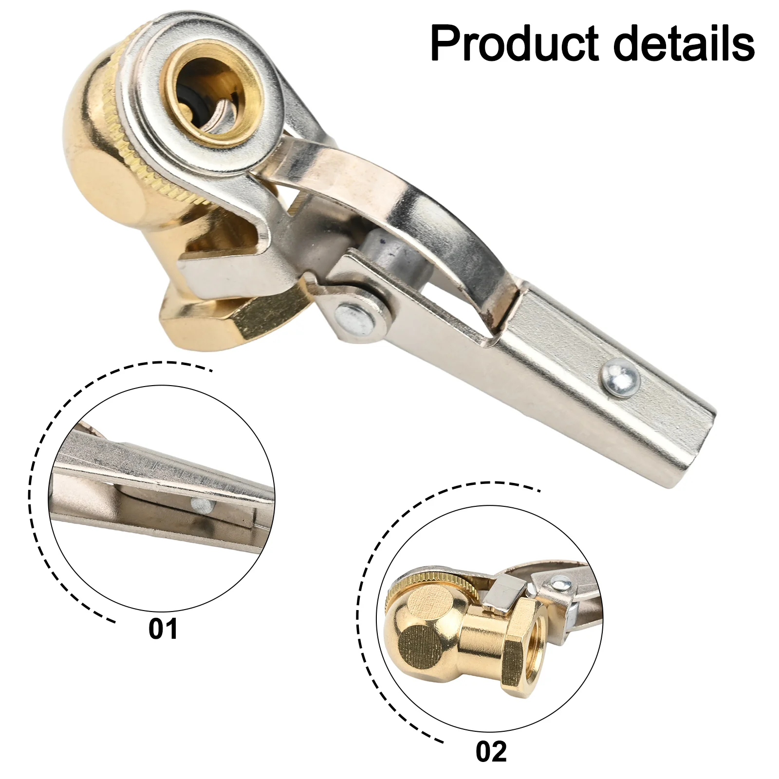 1 4 Inch Nozzle Brass Valve Automatic Locking Mechanism Commercial Applications For Trucks For Bicycles 1 4inch
