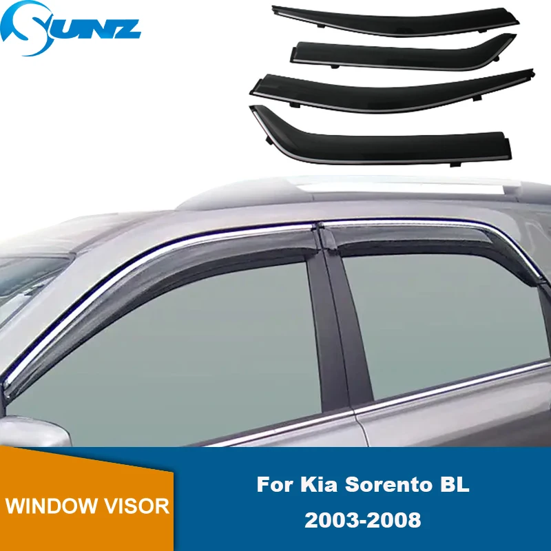 For Kia Sorento 2003 2004 2005 2006 2007 2008 Window Visor Awning Shelters Vent Shades Sun Rain Deflector Guard Auto Accessories