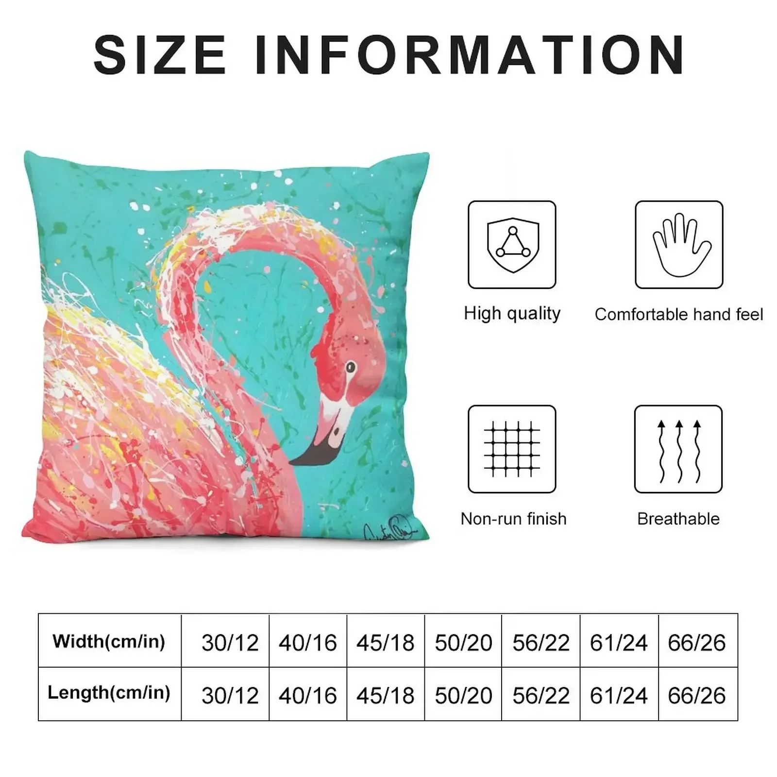 Flaunting Flamingo Throw Pillow Throw Pillow Covers Sofa Cover Decorative Sofa Cushion pillow