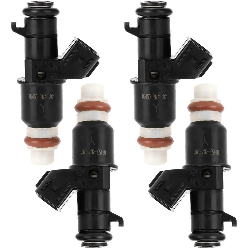 4Pcs Fuel Injector Nozzle 16450-RNA-A01 16450RNAA01 for Honda Jazz MK3 Civic 8 MK8 Fit 1.4 1.5 1.6 1.8