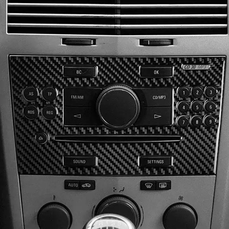 

Soft Carbon Fiber Sticker Car Interior CD AC Frame Panel Trim For Vauxhall Opel Astra H MK5 2004 2005 2006 2007 2008 2009 2010