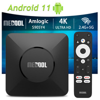 MECOOL M2 PRO Android 11 TV Box Amlogic S905Y4 AV1 NETFLIX 4K HDR DDR4 2T2R Google TV Dolby Audio Global Version Set Top Box