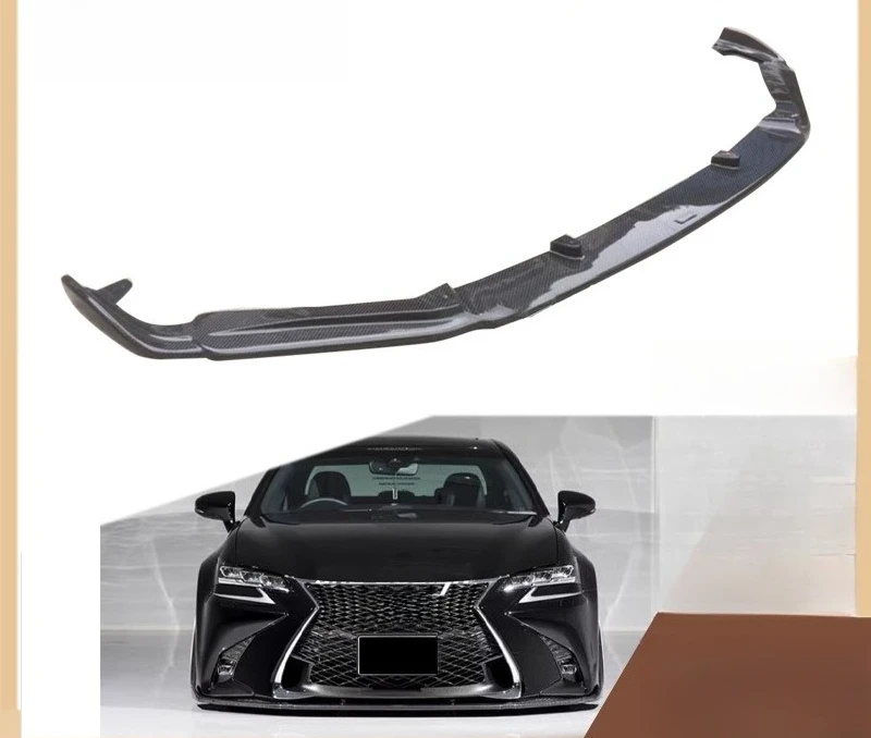 Carbon Fiber Front Lip Spoiler for 2010-2017 Lexus GS200t GS300, Car Body Kit, Exterior Accessories
