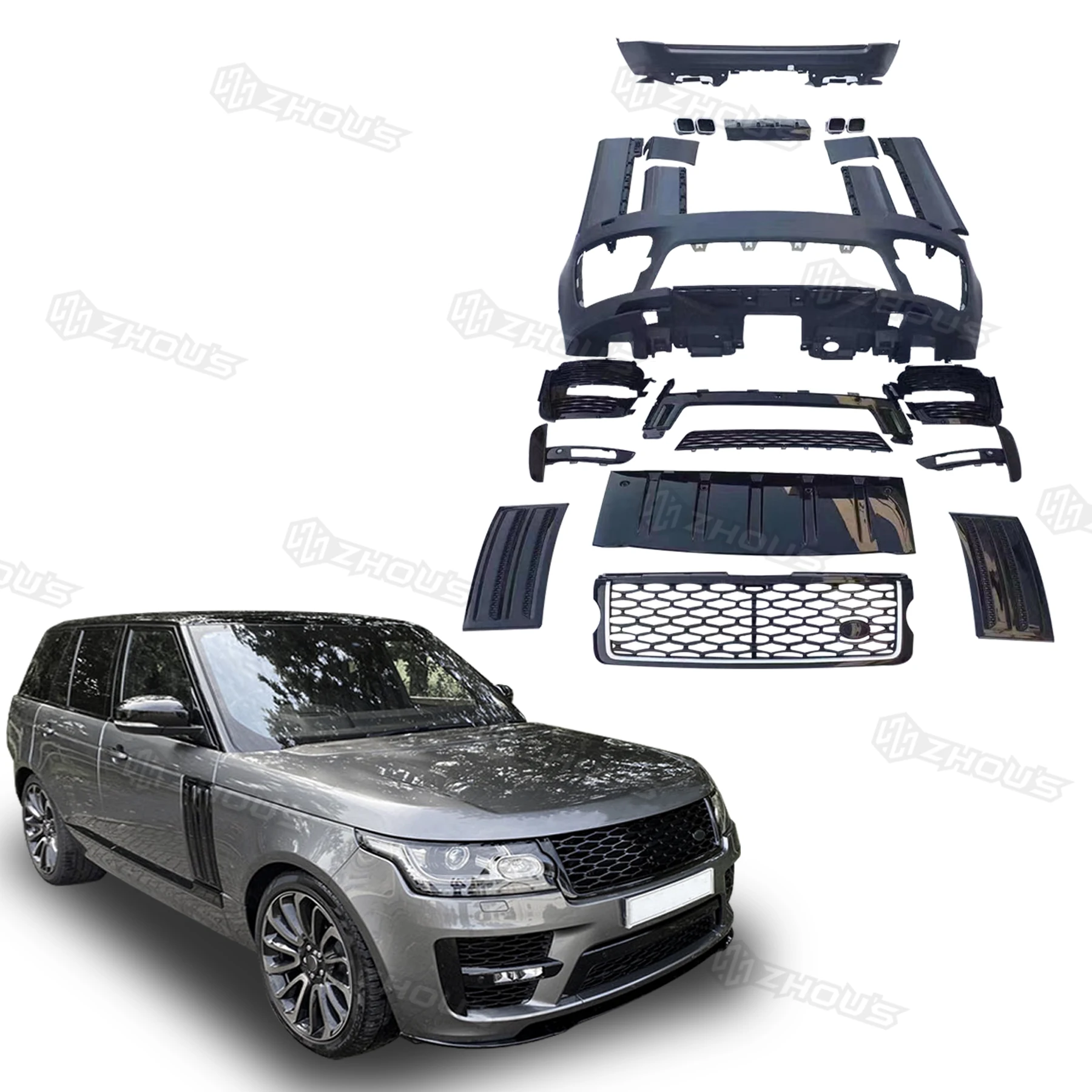 

Auto Body Kits Facelift kit Systems Kit For Range Rover Vogue Svo 2013 Upgrade To 2018