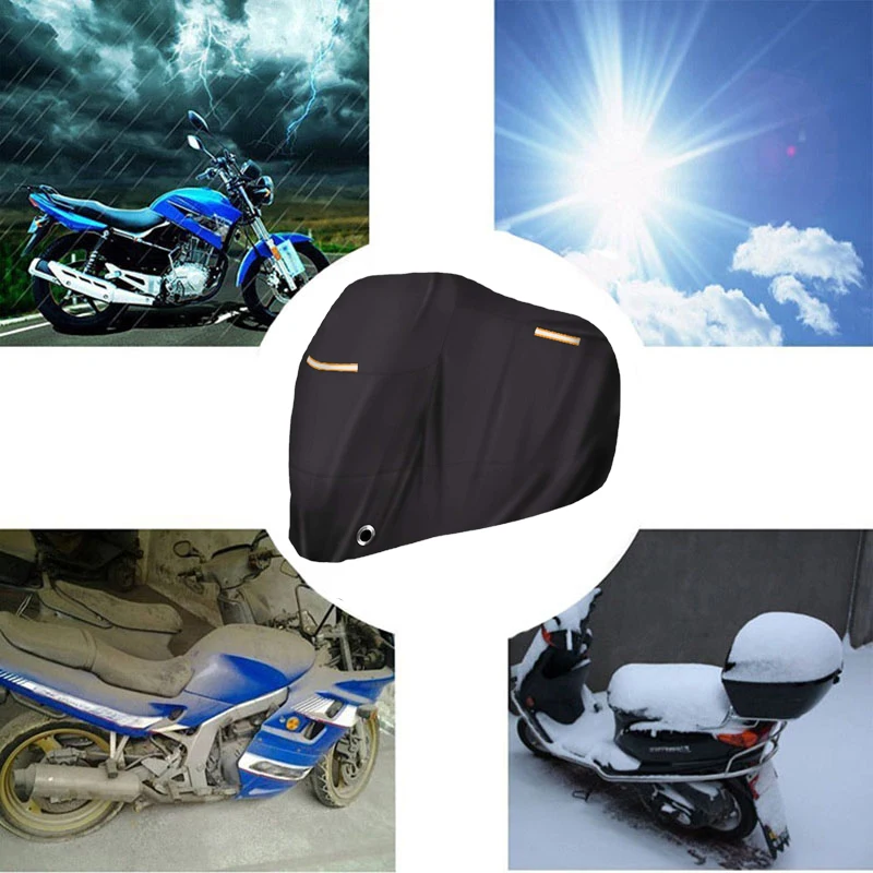 Cubierta impermeable para motocicleta, cubierta Universal de tela resistente al desgaste, a prueba de polvo, UV, para exteriores, para todas las