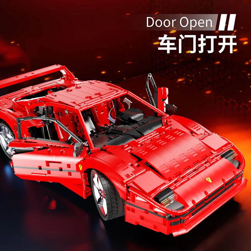 2023 New 4026pcs MOC Technical City Classic Sports Car F40 Building Blocks Model Supercar Bricks Toys for Boys Gift Set