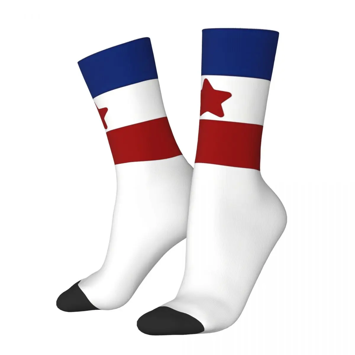 Yugoslavia Flag Zastava SFRJ Jugoslavije Majica Men Women Socks Cycling Novelty Spring Summer Autumn Winter Stockings Gift