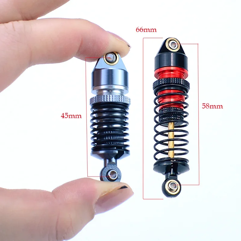 4pcs Metal Simulation Front & Rear Shock Absorption for 1/18 ARRMA GRANITE GROM Typhon Grom 1/14 Mojave Grom Upgrade Parts