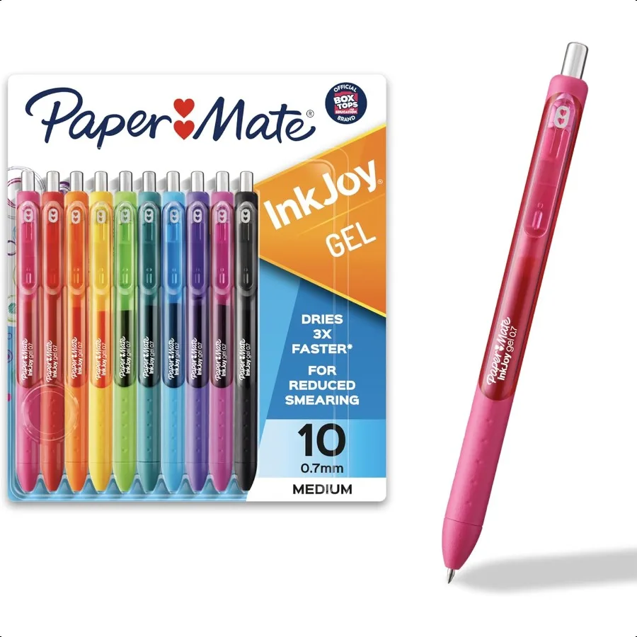 

Гелевые ручки InkJoy со средними точками, 10 шт. в ассортименте