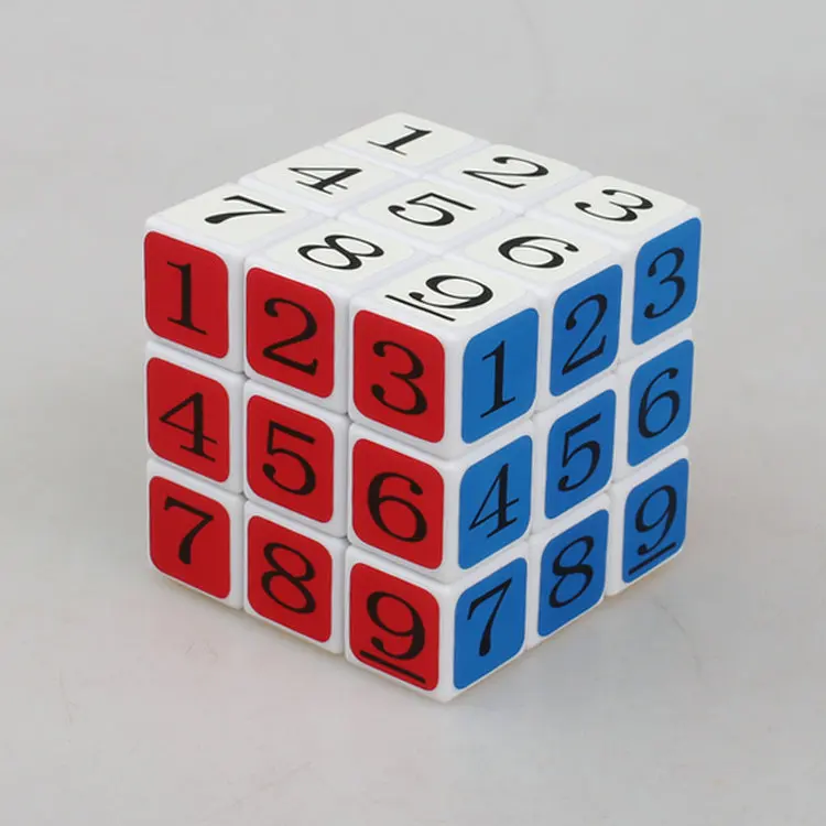 

Smooth Without Any Lag 3X3 Digital Cube 57mm 3x3 Digital Cube Six-color Digital Sudoku Sticker Fidget Funny Toys Gift