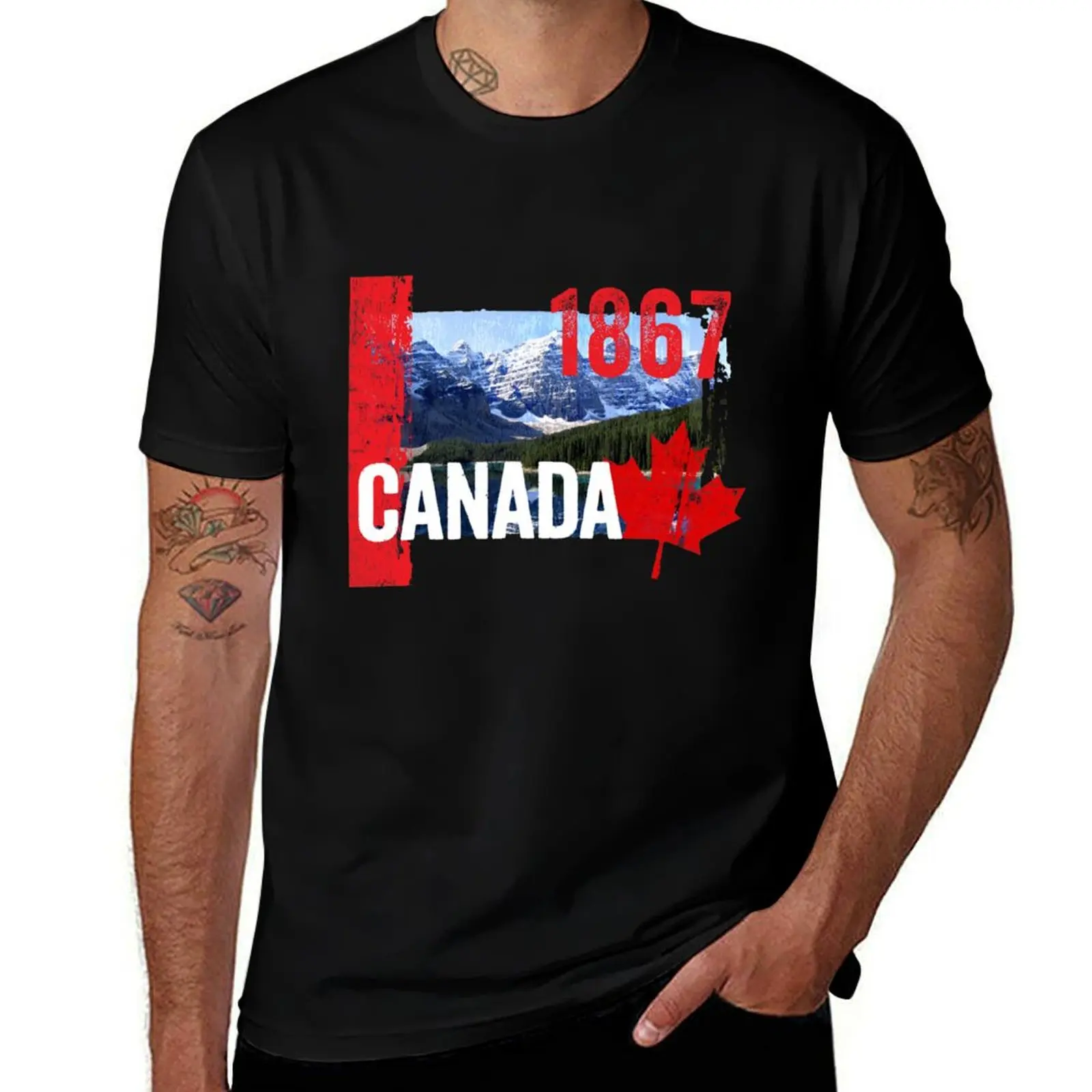 

Canada - Moraine Lake 1867 T-Shirt blue lock anime stuff anime anime shirts men