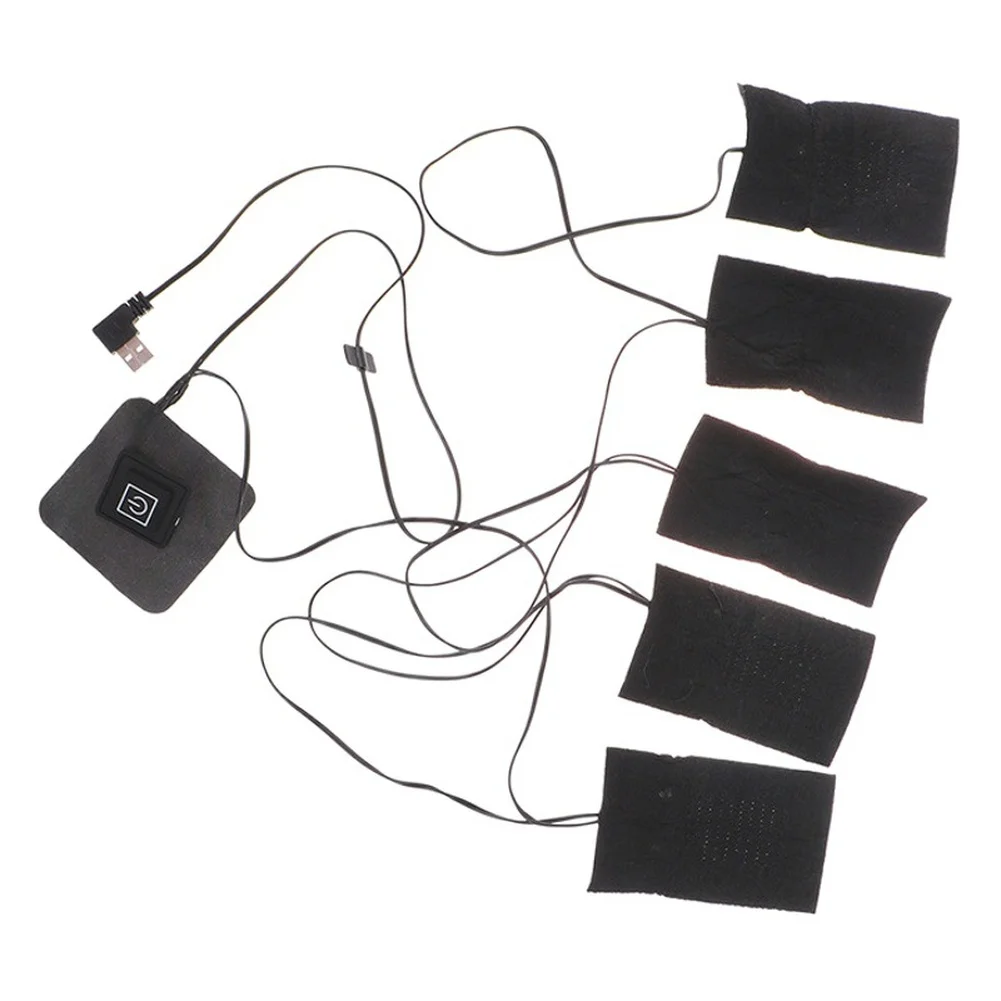 Electric Heating Insert 5V with 3 Temp Settings for Vests Jackets and Apparel Carbon Fiber Composite Warm Pad Lightweight Design