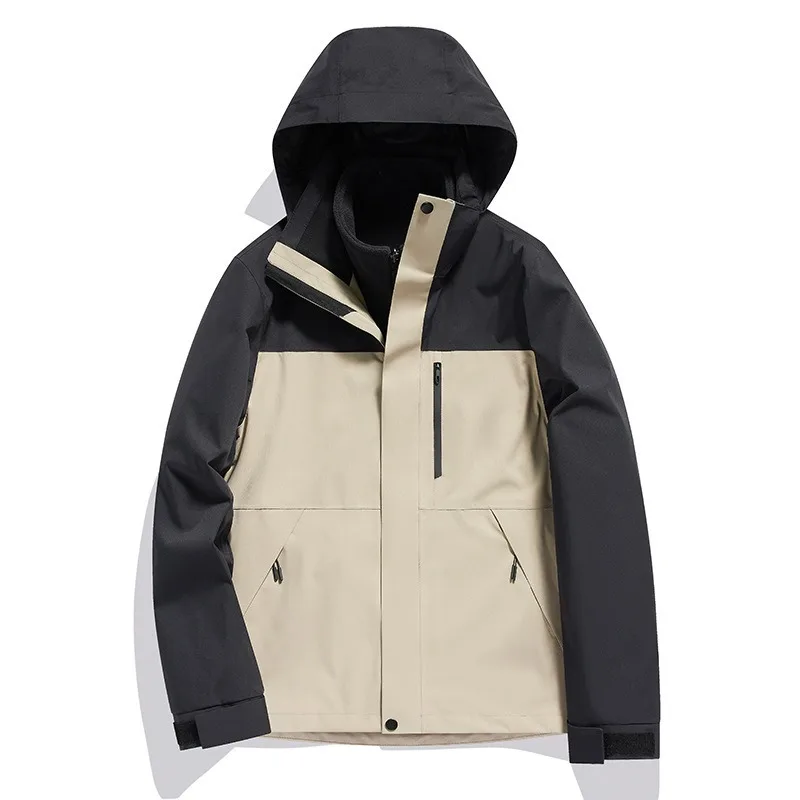 

Men's Ski Jacket with Insulation Detachable Inner Lining Outdoor Hiking Tourism Cycling Camping Men's Mountaineering Jacket