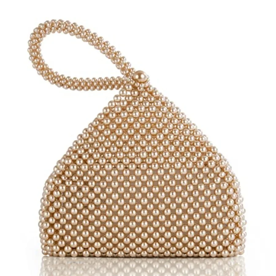 

Clutch Purse Evening Bags for Women Elegant Triangle Purse for Wedding Bride Party Prom