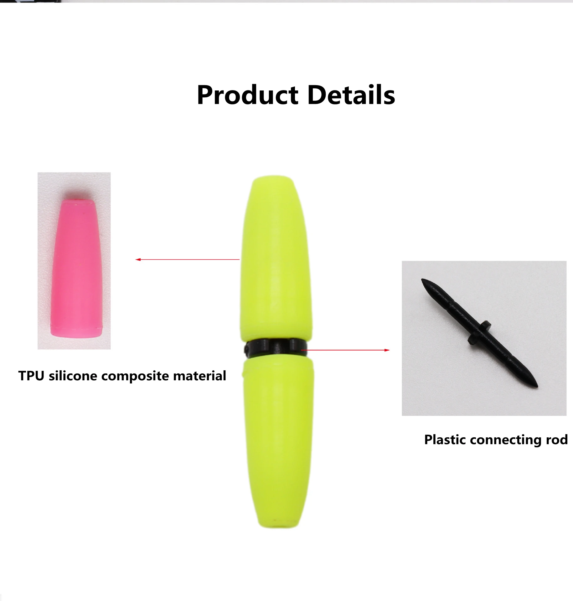 ZYZHE Meeresfischen-Posenstopper 10 Stück/Beutel – Apo Float Stopper für den Abstieg des Posen – Angelzubehör-Set – Detail 3