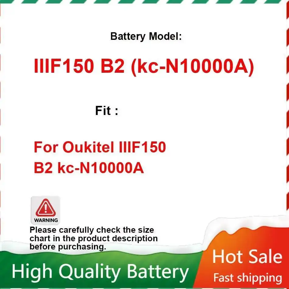 

Надежная мощность для Oukitel IIIF150 B2 KC-N10000A аккумулятор мобильного телефона 10000 мАч портативный