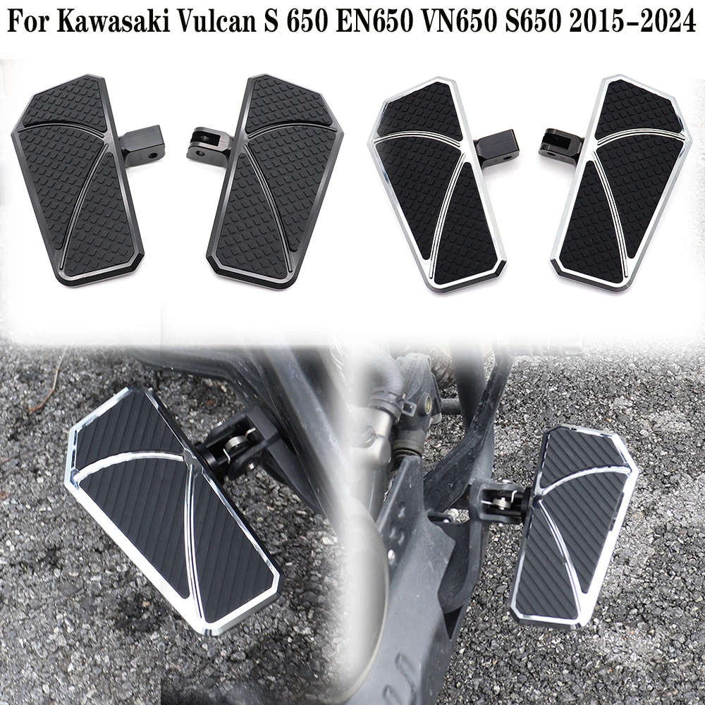 

For Kawasaki Vulcan S 650 EN650 VN650 2015-2024 Motorcycle Front&Rear Foot Rest Rider&Passenger Footboard Wide Footrests Alien