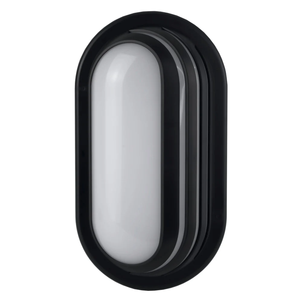 Morden 15W LED Bulkhead Wall Light IP65 Waterproof Outdoor Surface Flush Mount Security Oval Lamp Fixture For Garage Patio Porch
