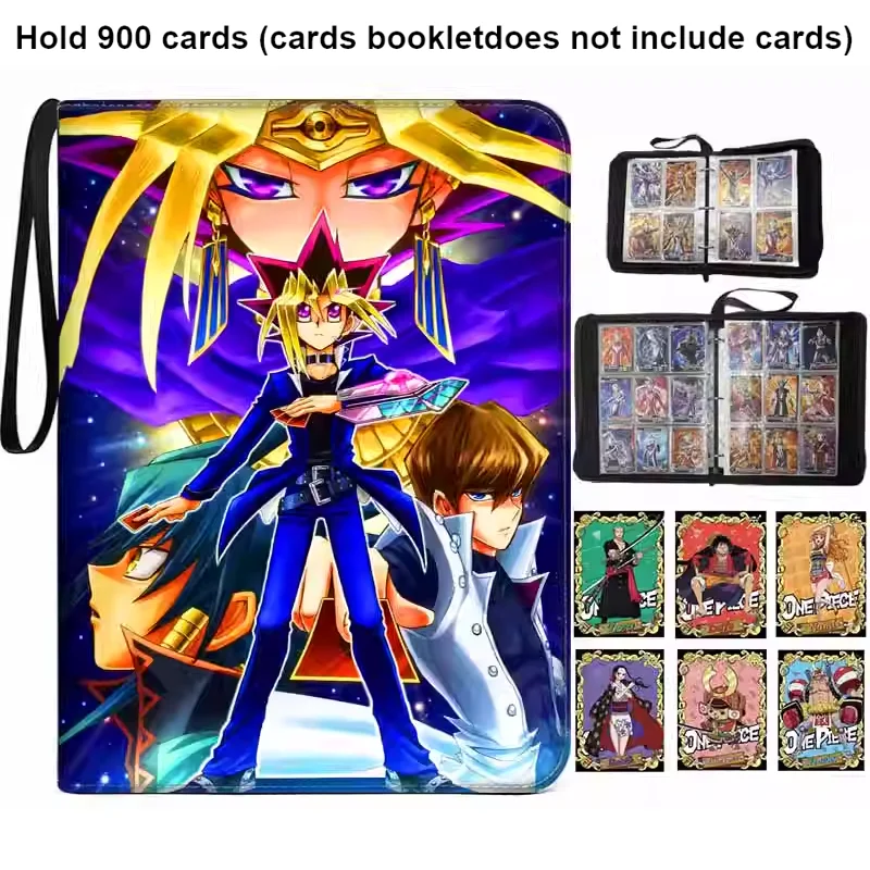 400/900 PCS Yu Gi Oh Card Album Map Letter Folder Binder Notebook Game Collection Gift Toy White Dragon Dark Archmage Muto Games