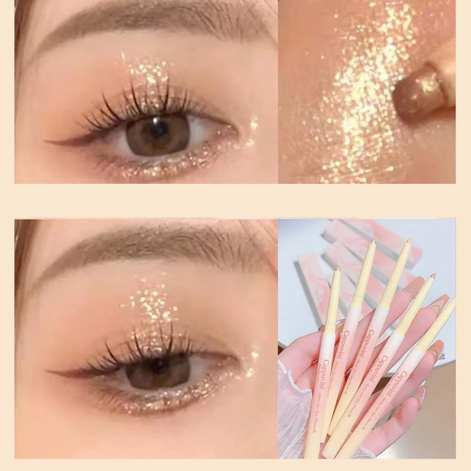 Makeup Eyeshadow Stick Pencil Eye Brightener Shadow Stick Highlighter Stick Precise Cosmetics for Ladies