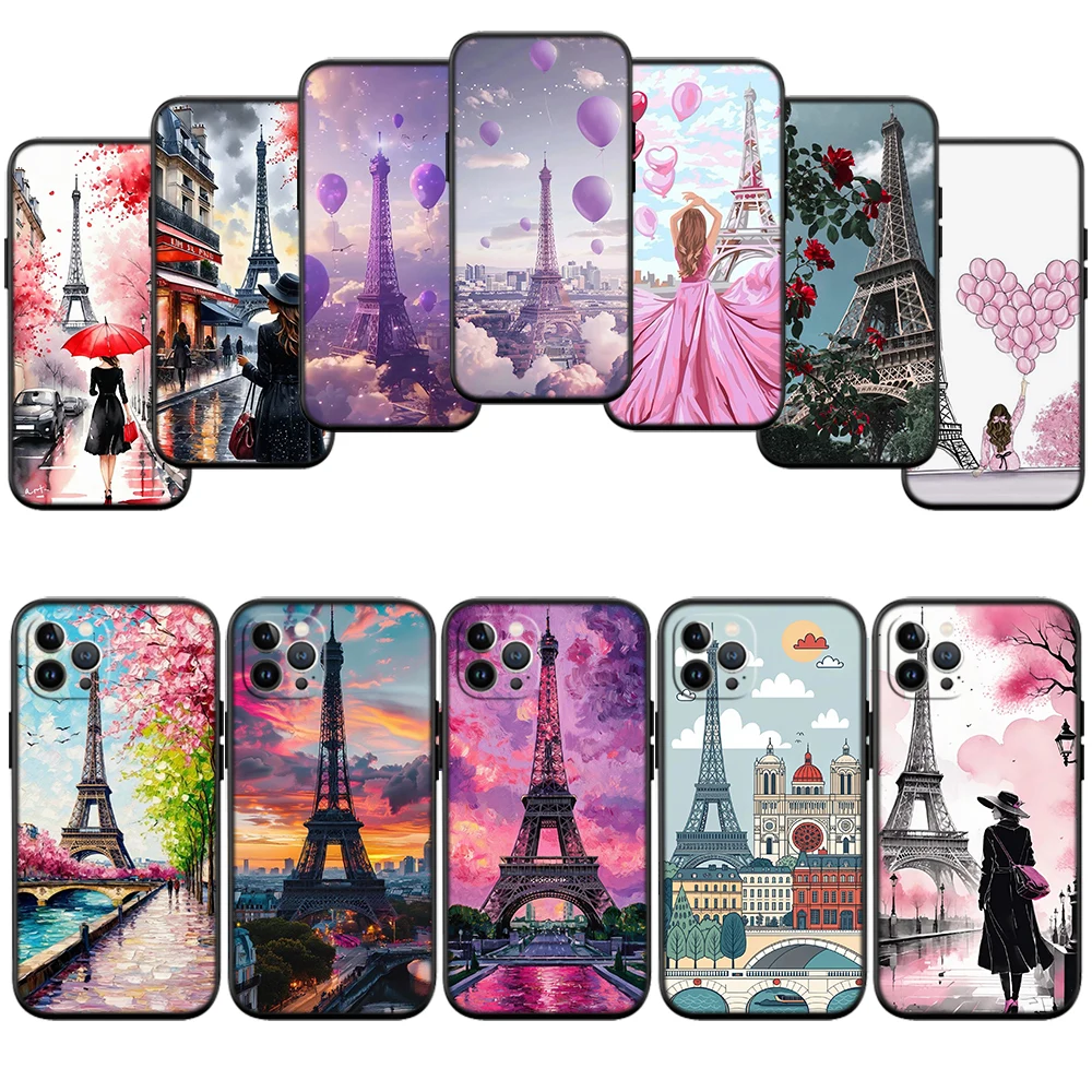 IY16 France Paris Eiffel tower Phone Case for Samsung Galaxy S26 Ultra Plus FE Pro A27