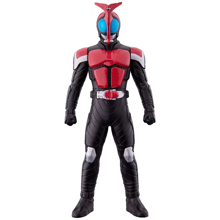 Bandai-figura de acción de Kamen Rider Kuuga, muñeco de goma suave doble, juguete Original de Anime, regalo de cumpleaños para niños y niñas