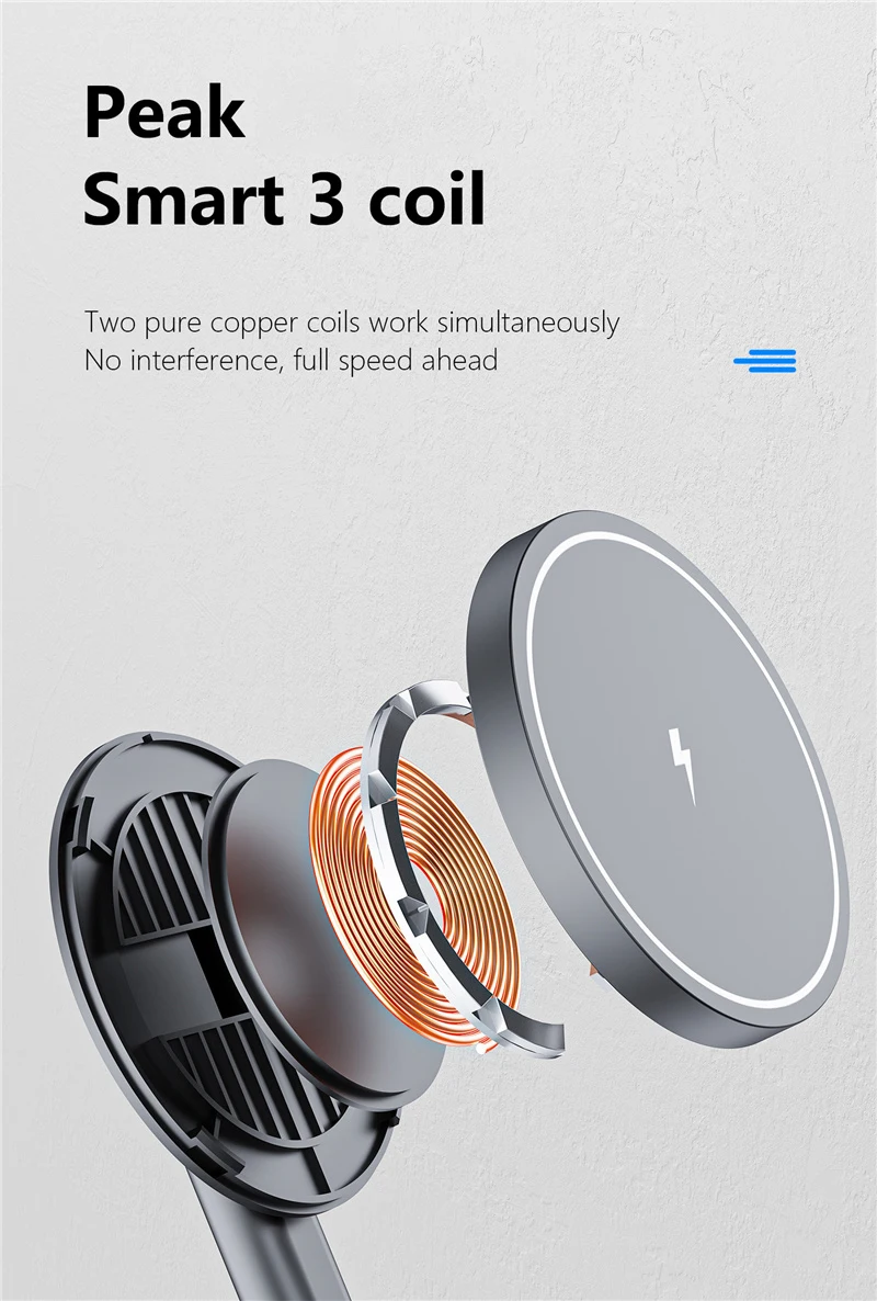 15W 2 in 1 Magnetic Wireless Charger Stand Foldable For iPhone 12 13 14 Mini Pro Max Apple Watch Airpods Fast Charging Station