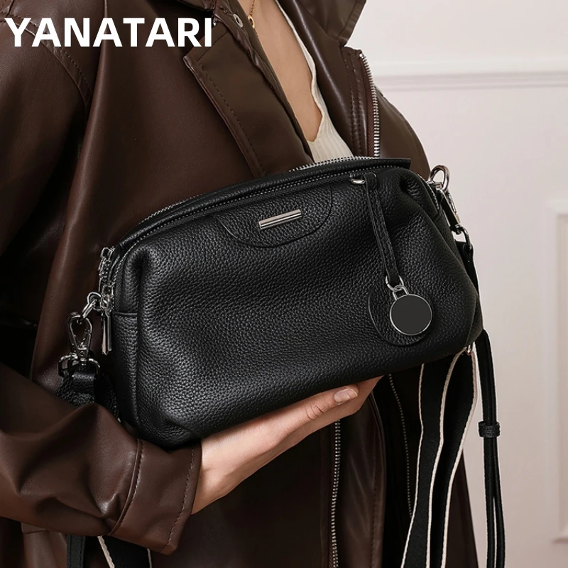 

YANATARI Genuine leather woman bag shoulder bag Handbags ladies crossbody bags luxury designer minimalism bag cowhide bag