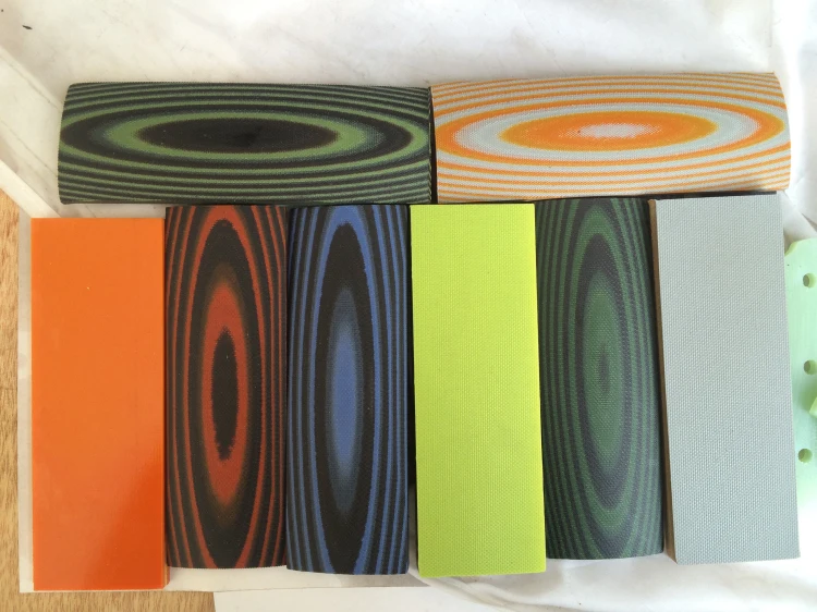 موازين مقبض سكين متدرجة سوداء من مادة G10، صناعة مقبض السكين بنفسك، متوفرة بألوان ومواصفات متعددة #2