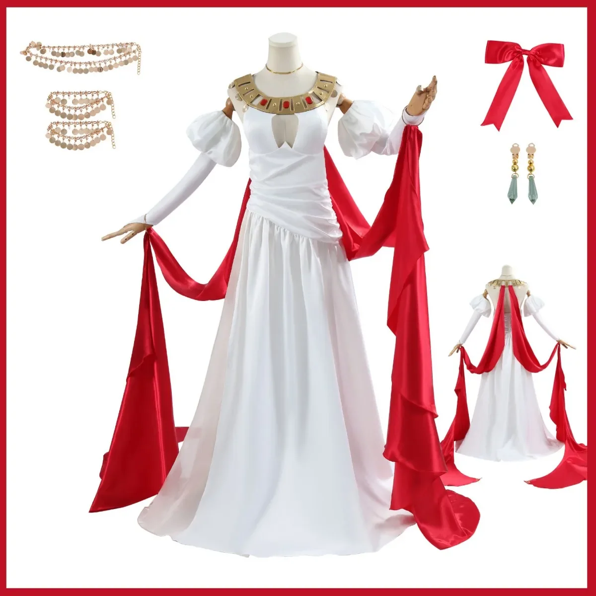 Game Fate/EXTRA Nero Claudius Cosplay Costume FGO Saber Caesar Augustus Germanicus Evening Dress Wig Woman Sexy Carnival Suit