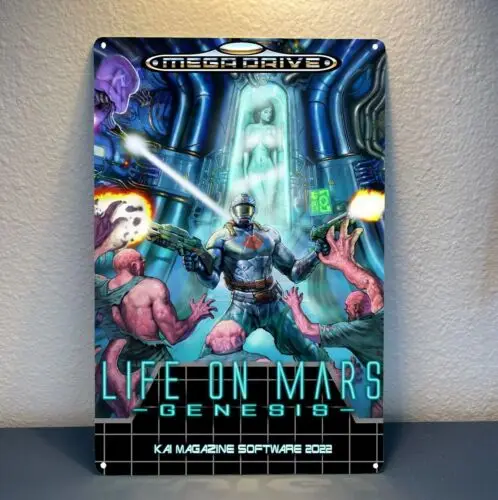 Y1,Life On Mega Drive Retro Video Game Metal Poster Tin Sign 20*30cm