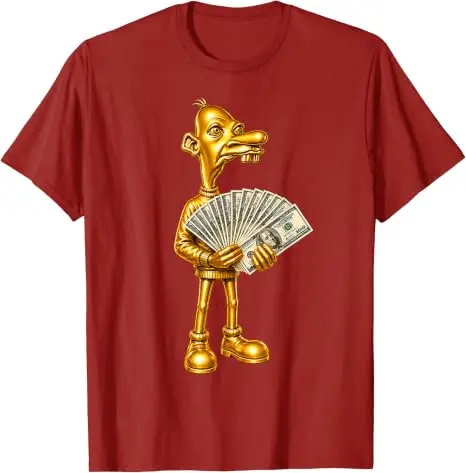 Rich Neegy Brainrot Meme Tuff Flexing Ironisches Gen Alpha Gen Z T-Shirt Y2k Grafik Weiches Baumwoll-T-Shirt Humor Streetwear Kleidung – Detail 9